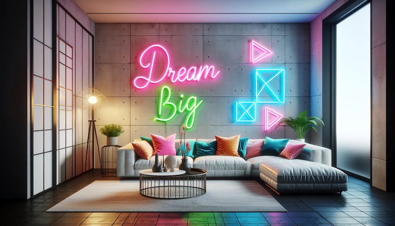 DALL·E-2024-05-20-19.10.14-A-vibrant-and-modern-living-room-featuring-personalized-neon-lights.-The-room-has-a-stylish-minimalistic-design-with-a-neutral-color-palette-of-white-copia
